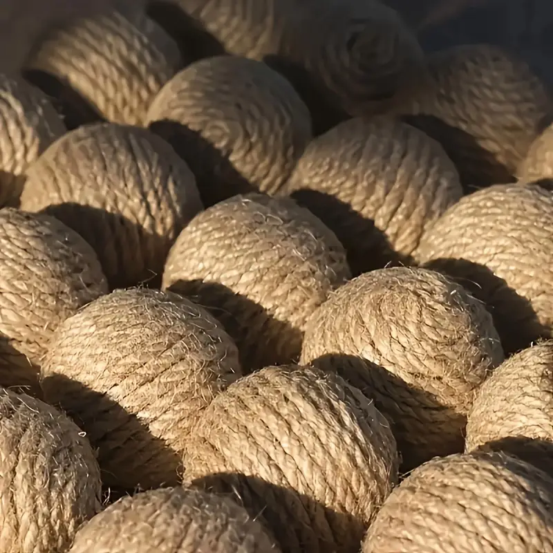 М’яч із джутового шнура для котів і собак - Зображення 4