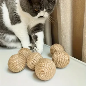 М’яч із джутового шнура для котів і собак