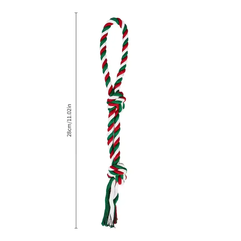 Різдвяний набір мотузкових іграшок для собак 6 шт - Зображення 5