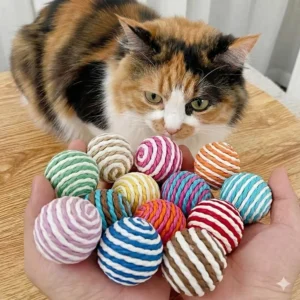 Сизалеві м'ячики для котів